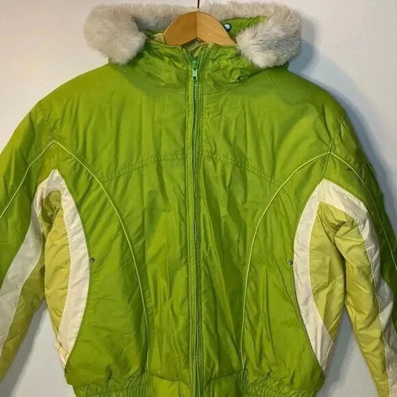Girl’s Columbia Jacket Faux Fur Hoodie Trim - Picture 1 of 15